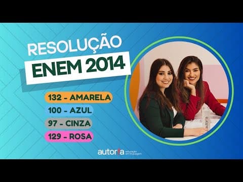 Thumbnail da aula: Enem 2014 - Autoria Linguagem - Questão 110 | Linguagens, prova amarela