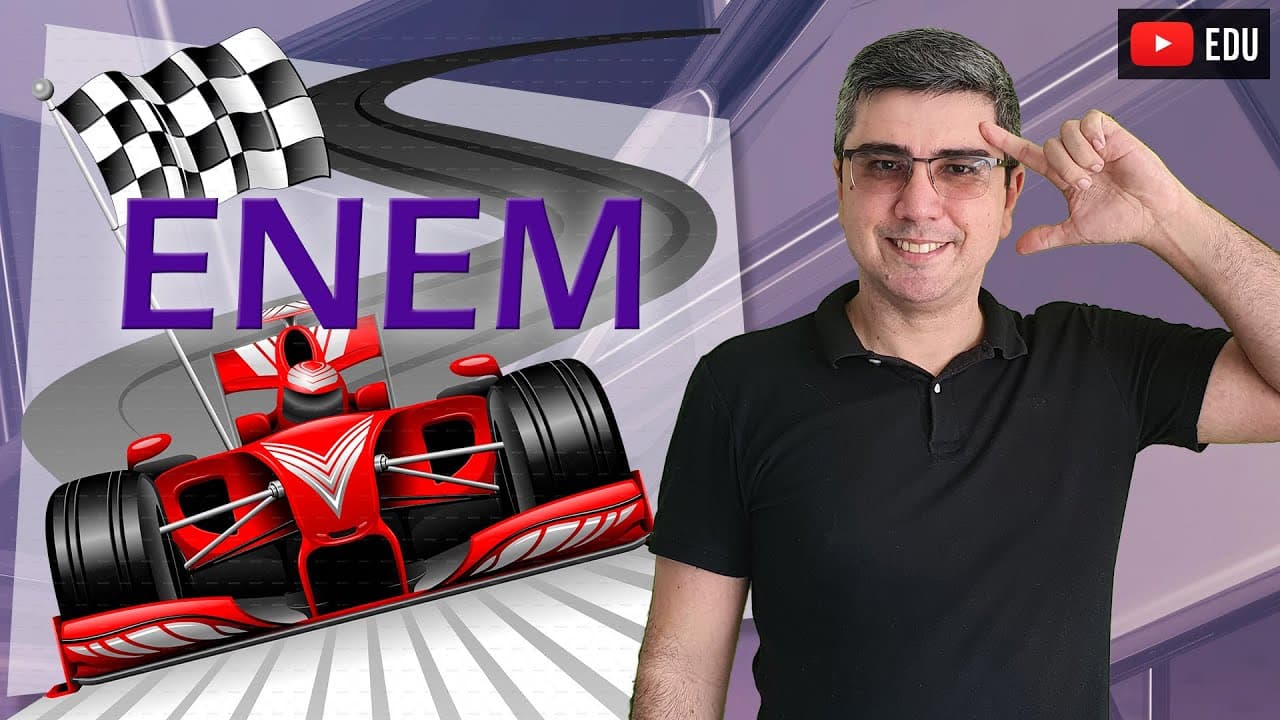 Thumbnail: Enem digital 2020 e as curvas em Fórmula 1