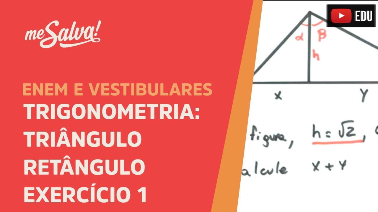 Thumbnail: Me Salva! TRG29 - Trigonometria - Exercício: Triângulo retângulo na trigonometria 2