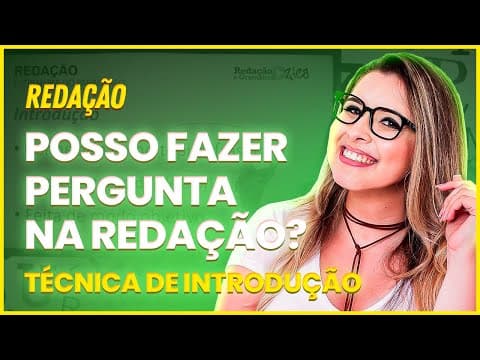 Thumbnail da aula: INTRODUÇÃO PRONTA - POSSO FAZER UMA PERGUNTA NA REDAÇÃO? (CONCURSO/ENEM/VESTIBULAR) - Profa. Pamba