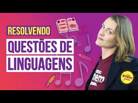 Thumbnail da aula: RESOLVENDO QUESTÕES DE LINGUAGENS DO ENEM #1 | Literatura para o Enem
