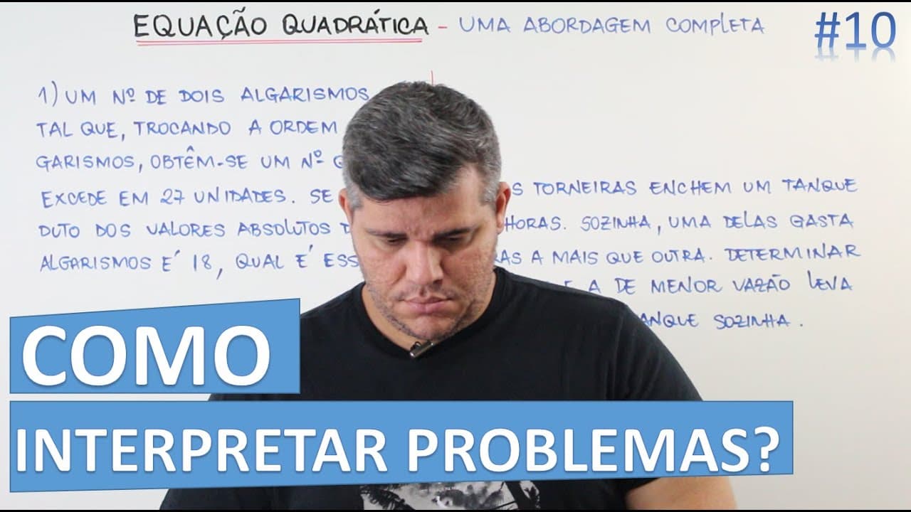 Thumbnail: 📊 Problemas do 2° Grau 🔷 Dicas para interprertar problemas #10