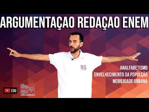 Thumbnail da aula: TEMAS PARA REDAÇÃO DO ENEM 2020|ANALFABETISMO | ENVELHECIMENTO DA POPULAÇÃO| MOBILIDADE URBANA|