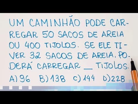 Thumbnail da aula: 🔥 HELP MATEMÁTICA BÁSICA - Quantos Tijolos?? - #115