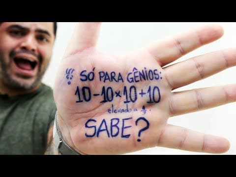 Thumbnail da aula: 🤯 SÓ PARA GÊNIOS: Quanto é 10-10x10+10 (elevado a 1/3)? TODO MUNDO ERRA! Você consegue resolver?