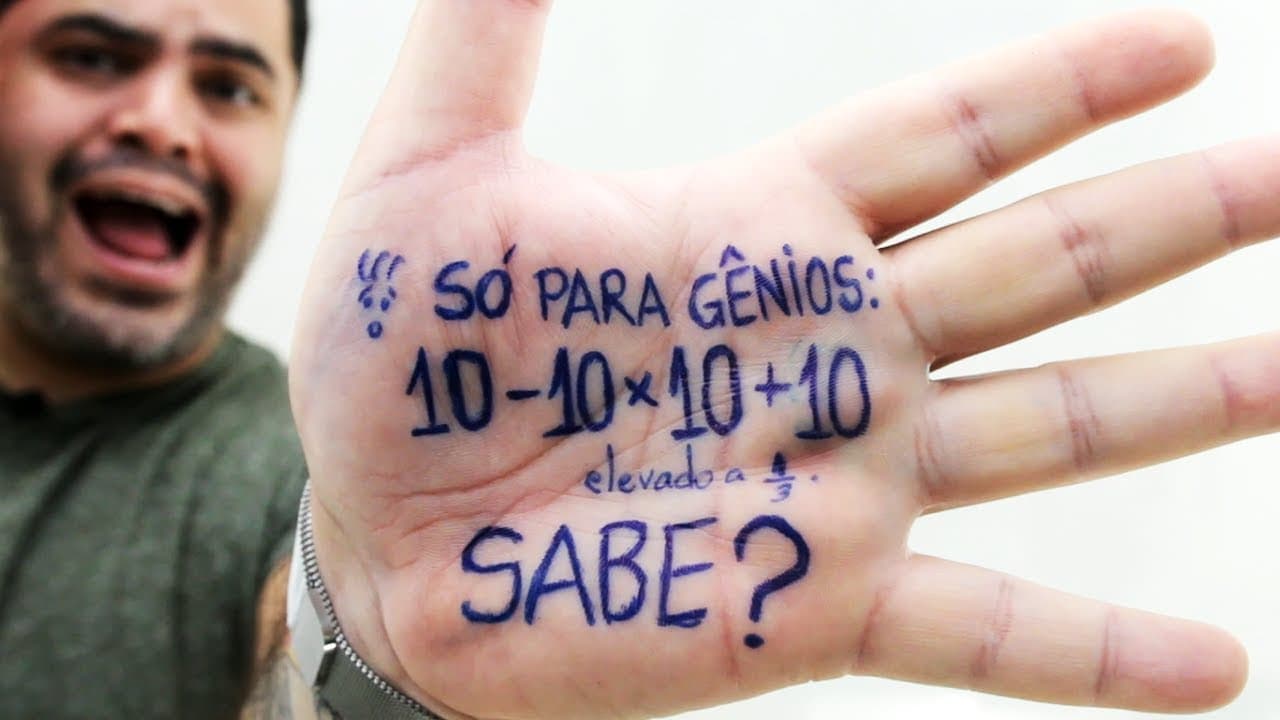 Thumbnail: 🤯 SÓ PARA GÊNIOS: Quanto é 10-10x10+10 (elevado a 1/3)? TODO MUNDO ERRA! Você consegue resolver?