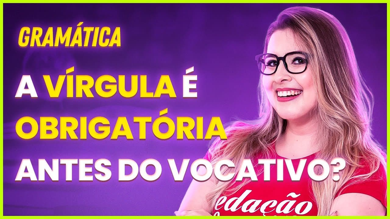 Thumbnail: 🤫O QUE É VOCATIVO? TENHO QUE USAR VÍRGULA COM ELE? - Profa. Pamba 🤫✅