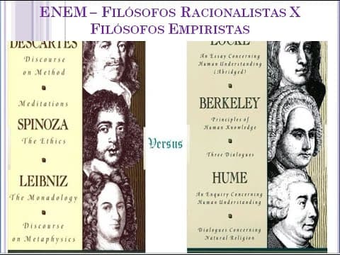 Thumbnail da aula: Filósofos Racionalistas X Filósofos Empiristas - Epistemologia - nas provas do ENEM de 2012 a 2020