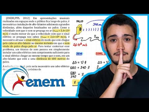 Thumbnail da aula: ENEM 2012 PPL - Em apresentações musicais realizadas em espaços onde o público fica longe do palco,