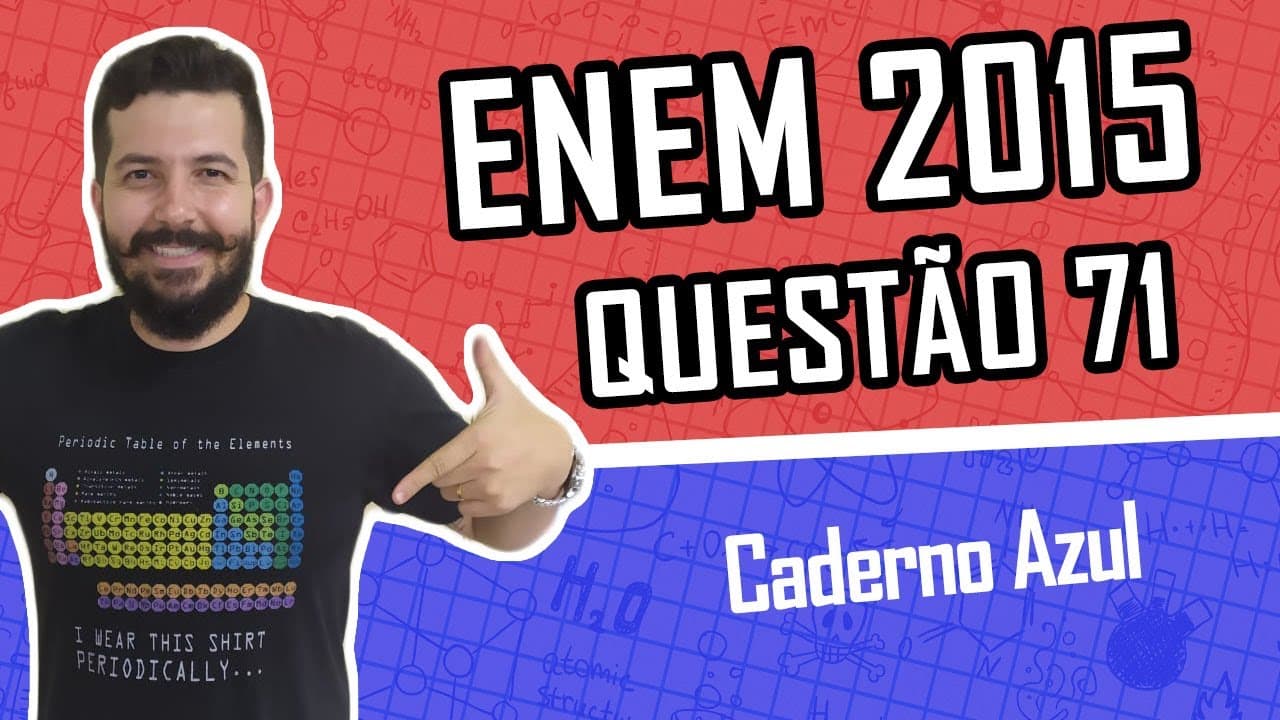 Thumbnail: QUESTÃO 71 - Caderno AZUL - ENEM 2015 - QUÍMICA