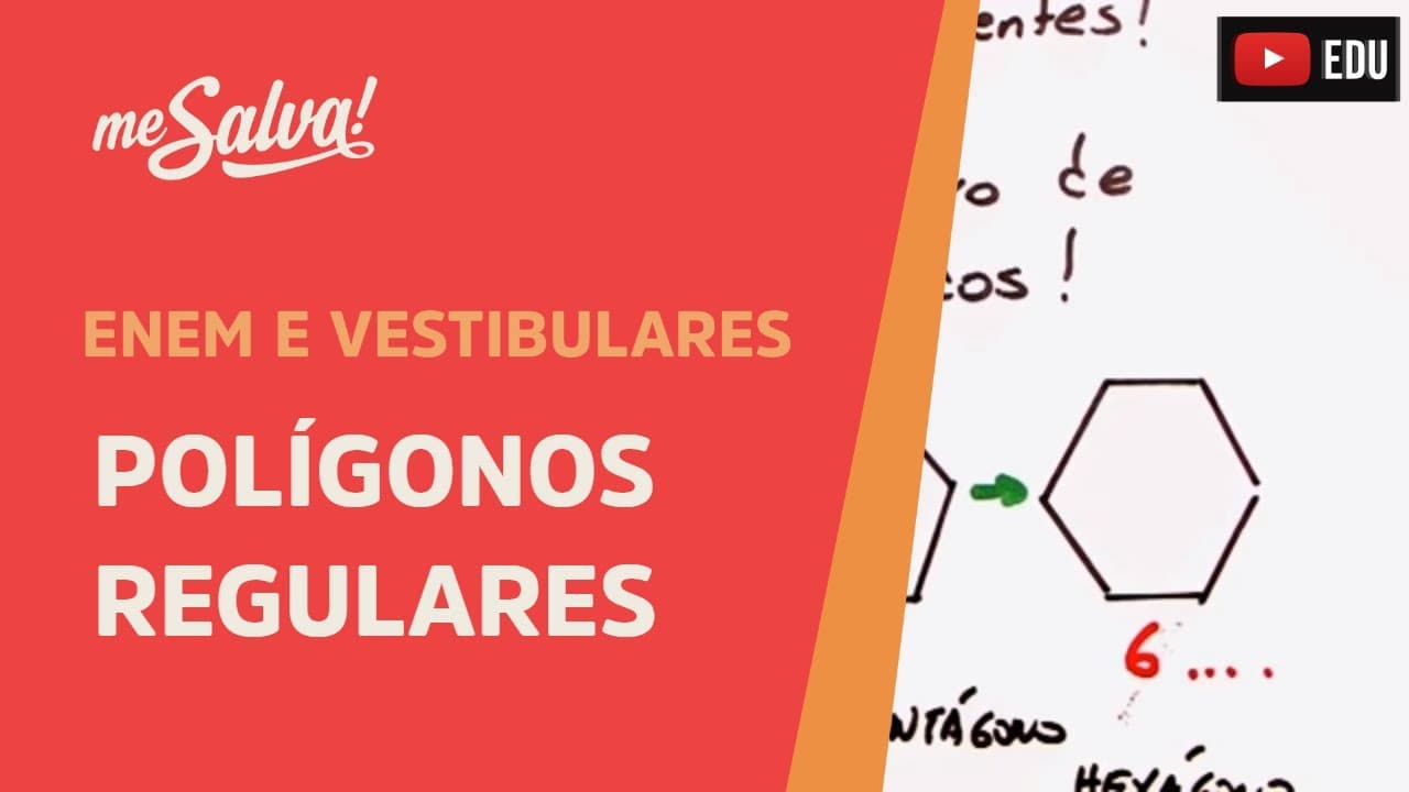 Thumbnail: Polígonos Regulares - Geometria Plana | ENEM e Vestibulares | Me Salva!