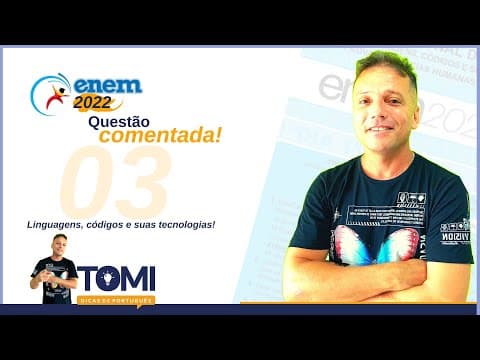 Thumbnail da aula: Enem 2022 - terceira questão de língua portuguesa comentada