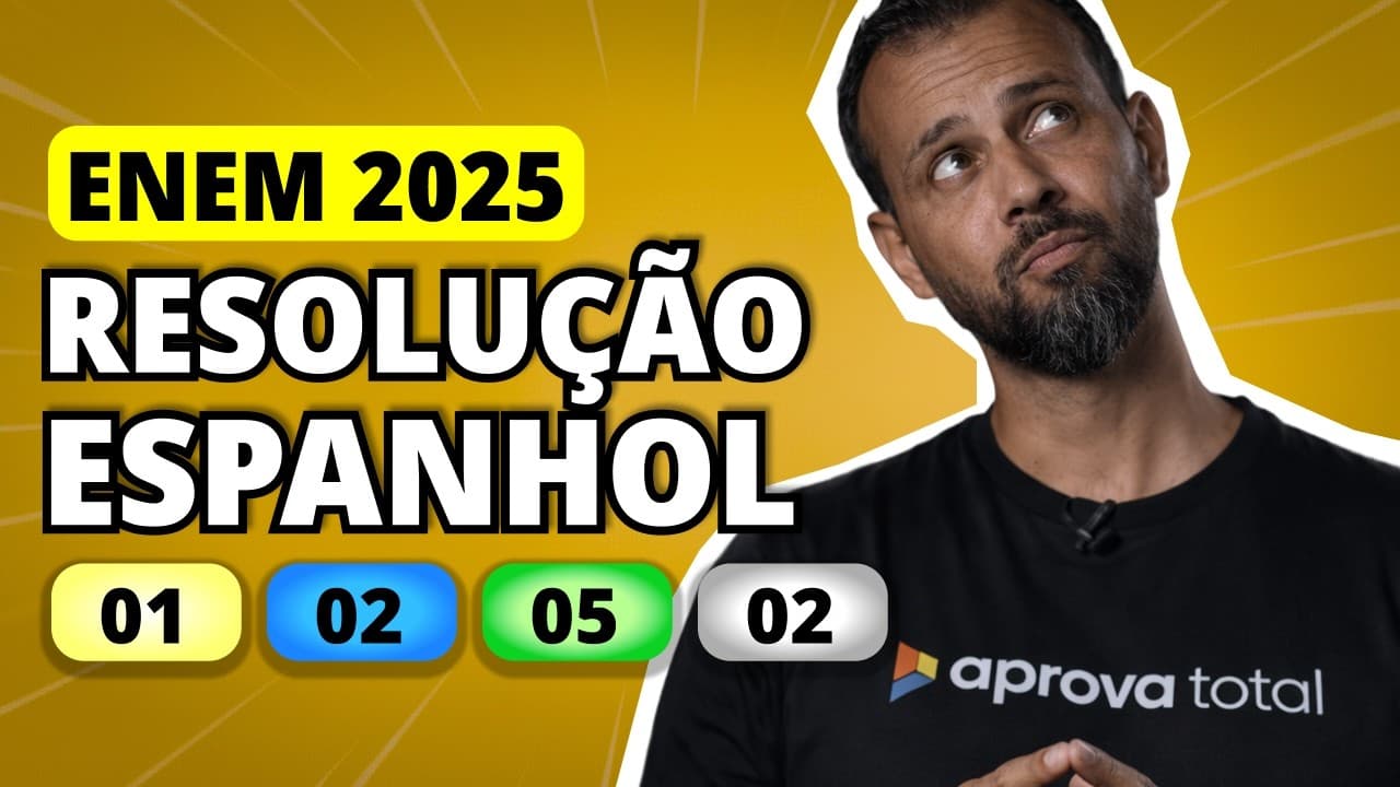 Thumbnail: ENEM 2025 Espanhol  – Questão 1 | Cuando yo era chiquito todo quedaba cerca, cerquita.