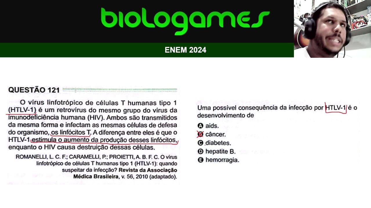 Thumbnail: ENEM 2024 - PROVA VERDE - Questão 121