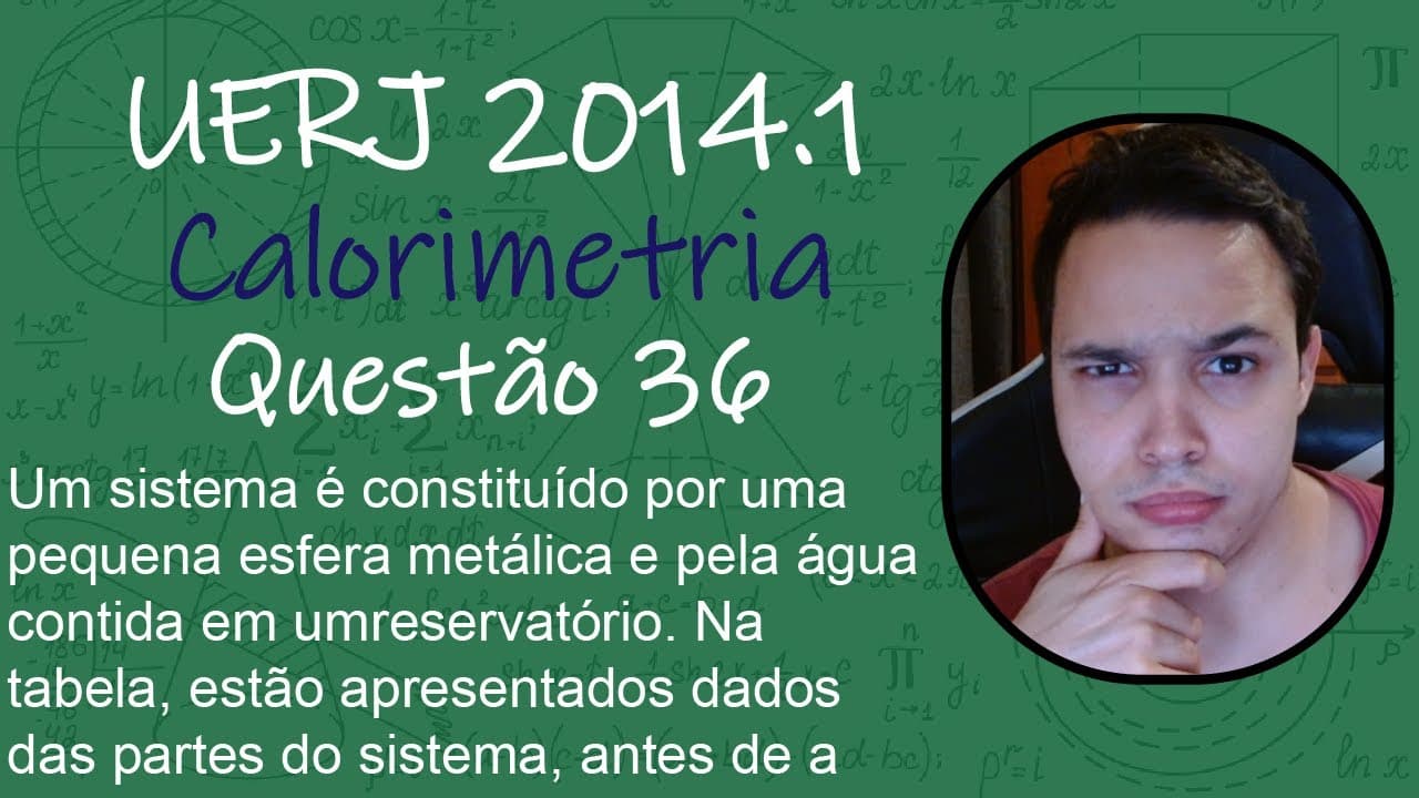 Thumbnail: UERJ 2014 - Um sistema é constituído por uma pequena esfera metálica e pela água contida em um