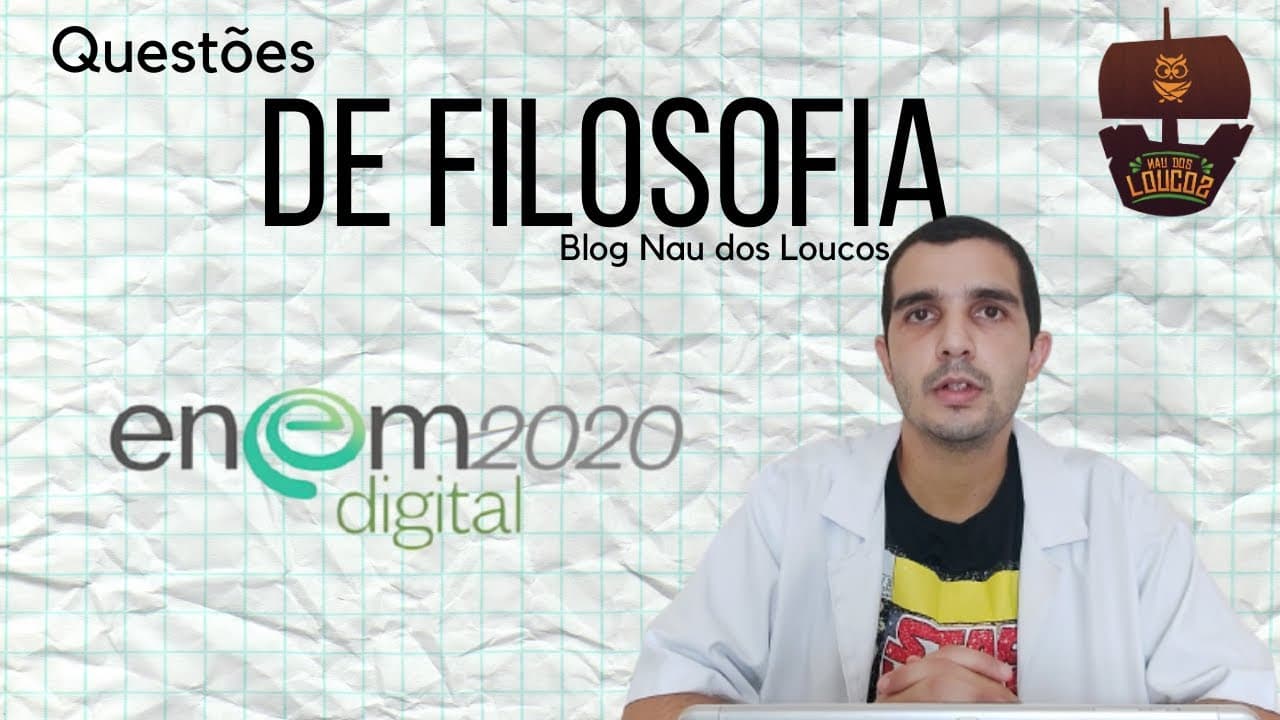 Thumbnail: Questões de Filosofia do Enem 2020 - Digital