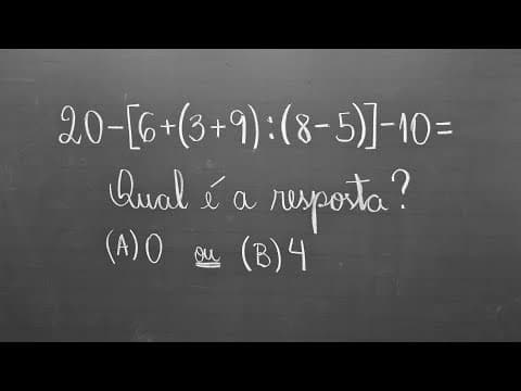 Thumbnail da aula: 💥 EXPRESSÃO NUMÉRICA com PARÊNTESES e COLCHETES -  Professora Angela Matemática