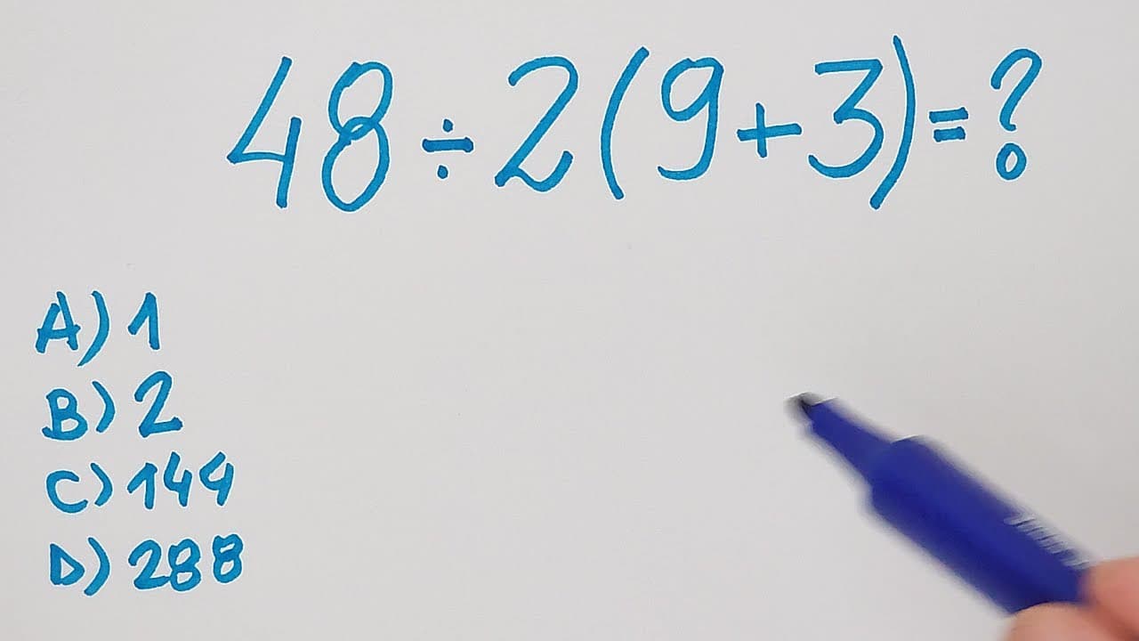 Thumbnail: 🔥 HELP MATEMÁTICA BÁSICA | Expressão Bugante 24:2(9+3) Tente resolver!