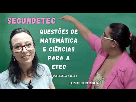 Thumbnail da aula: ETEC - Teorema de Pitágoras, Notação Científica e Velocidade Média - Professora Angela