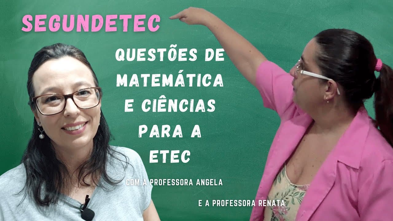 Thumbnail: ETEC - Teorema de Pitágoras, Notação Científica e Velocidade Média - Professora Angela