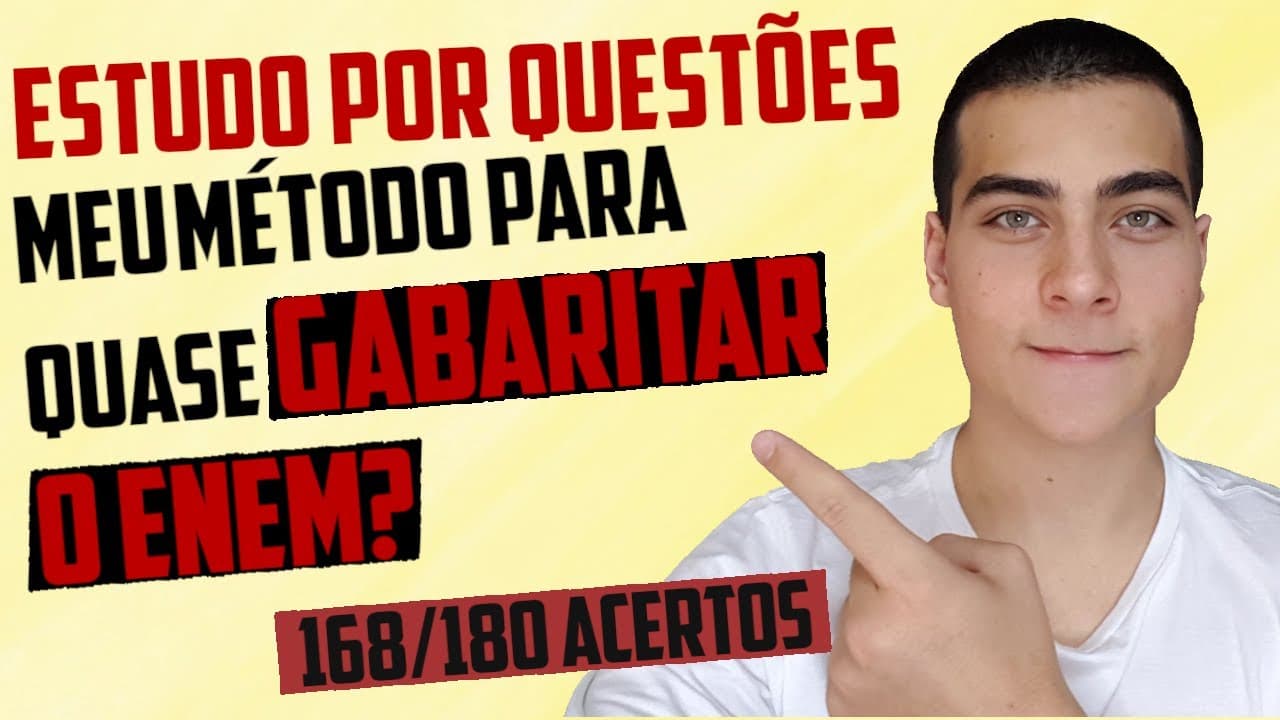 Thumbnail: MÉTODO DO ESTUDO POR QUESTÕES PARA O ENEM E VESTIBULARES