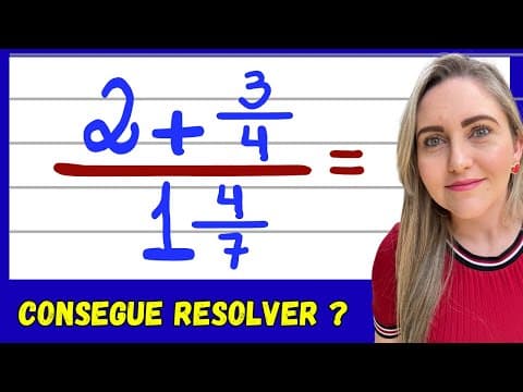 Thumbnail da aula: EXPRESSÃO NUMÉRICA COM FRAÇÃO E NÚMERO MISTO! Matemática básica todo dia!📚🚀