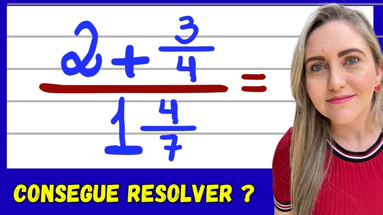 Thumbnail: EXPRESSÃO NUMÉRICA COM FRAÇÃO E NÚMERO MISTO! Matemática básica todo dia!📚🚀