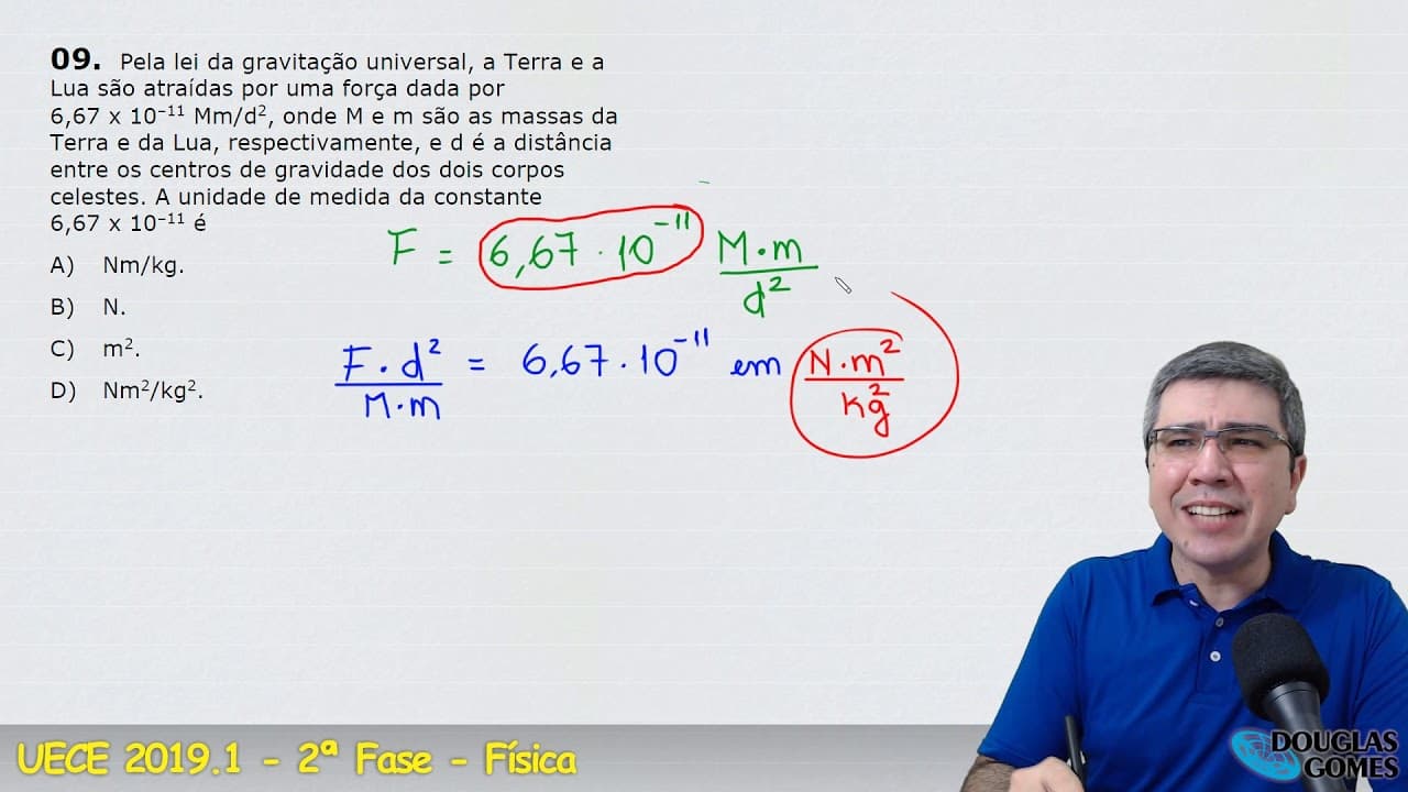 Thumbnail: Correção/resolução Vestibular UECE 2019.1 FASE 2 Q.09