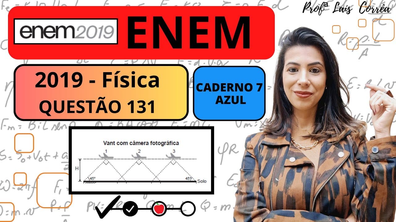 Thumbnail: 🔴 FÍSICA / ENEM 2019 / QUESTÃO 131 / CADERNO AZUL / A agricultura de precisão reúne técnicas ...