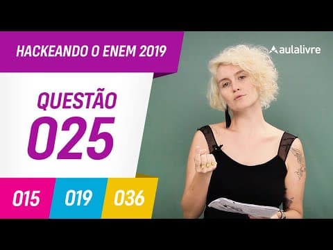 Thumbnail da aula: Enem 2019 | Português: Comportamento parental | Questão 25 (branco)