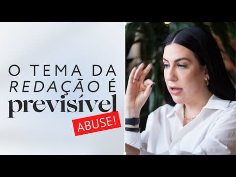 Thumbnail da aula: ENTENDA DE UMA VEZ POR TODAS COMO FUNCIONA A REDAÇÃO DO ENEM