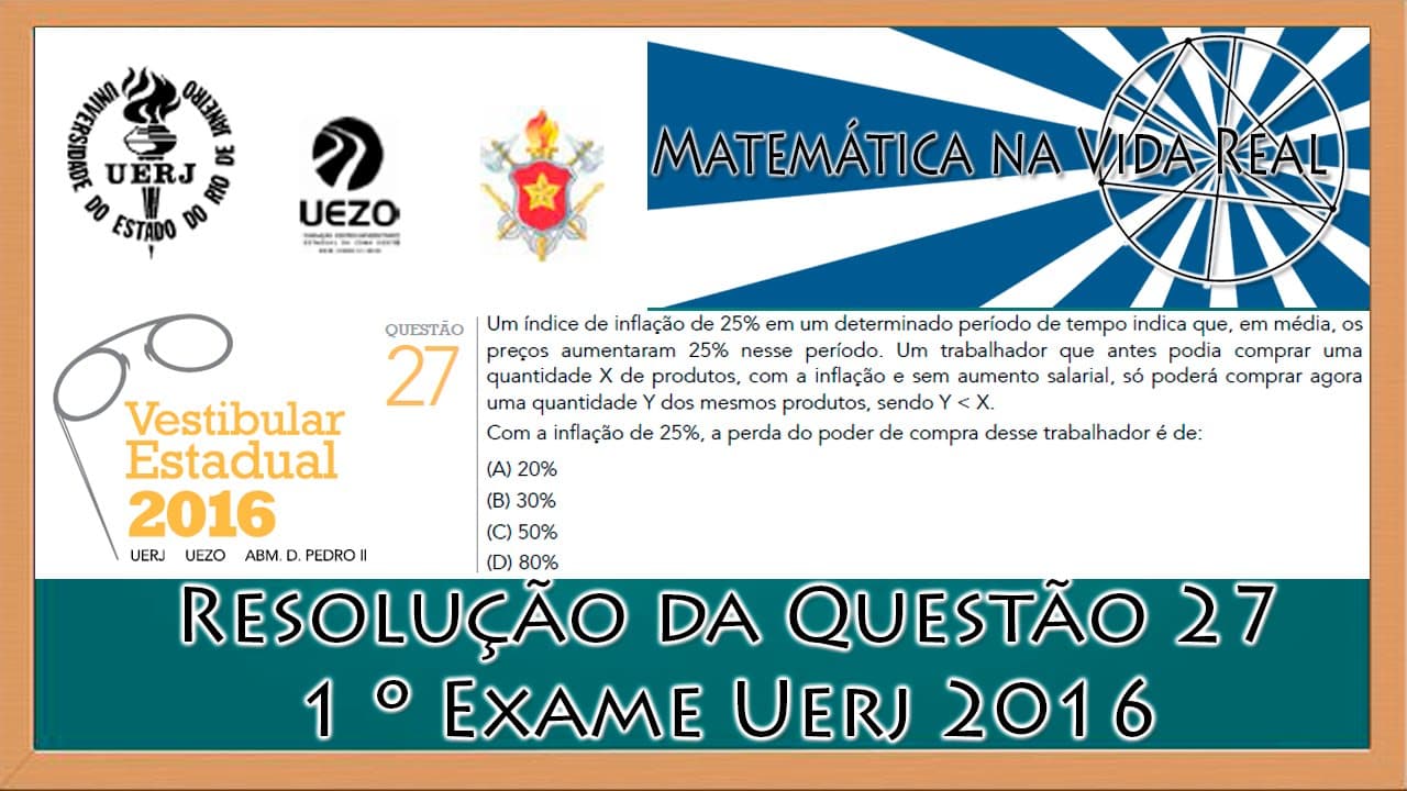 Thumbnail: Resolução Questão 27 - 1º Exame de Qualificação Uerj 2016