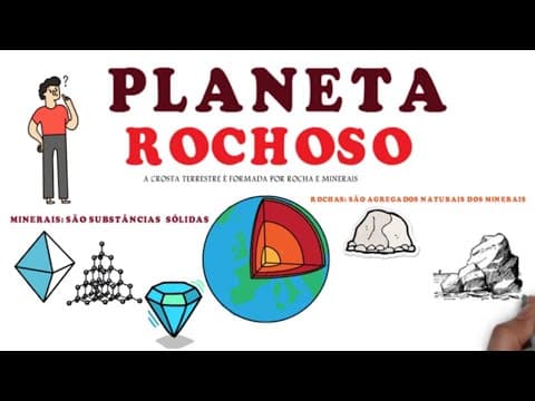 Thumbnail da aula: OS TIPOS DE ROCHAS  E A DIFERENÇA ENTRE  MINERAIS E ROCHAS