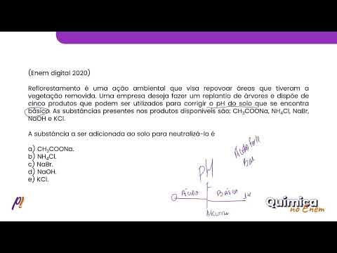 Thumbnail da aula: ENEM DIGITAL 2020 - FUNÇÕES INORGÂNICAS | Reflorestamento é uma ação ambiental que visa repovoar...
