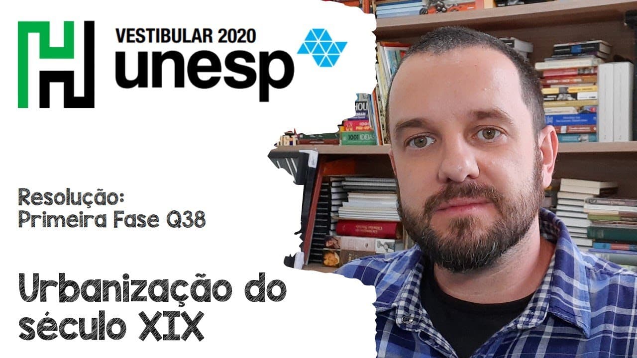 Thumbnail: Resolução: Unesp 2020 Q38 Urbanização do século XIX