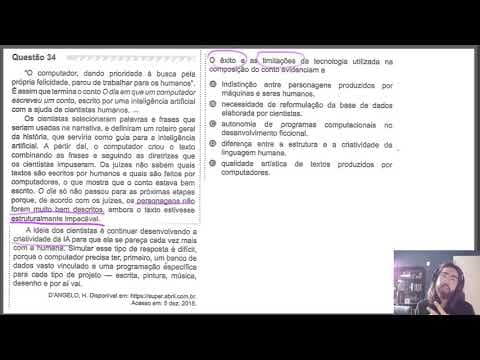 Thumbnail da aula: ENEM 2019 - Linguagens | Questao 34 (Prova Amarela)