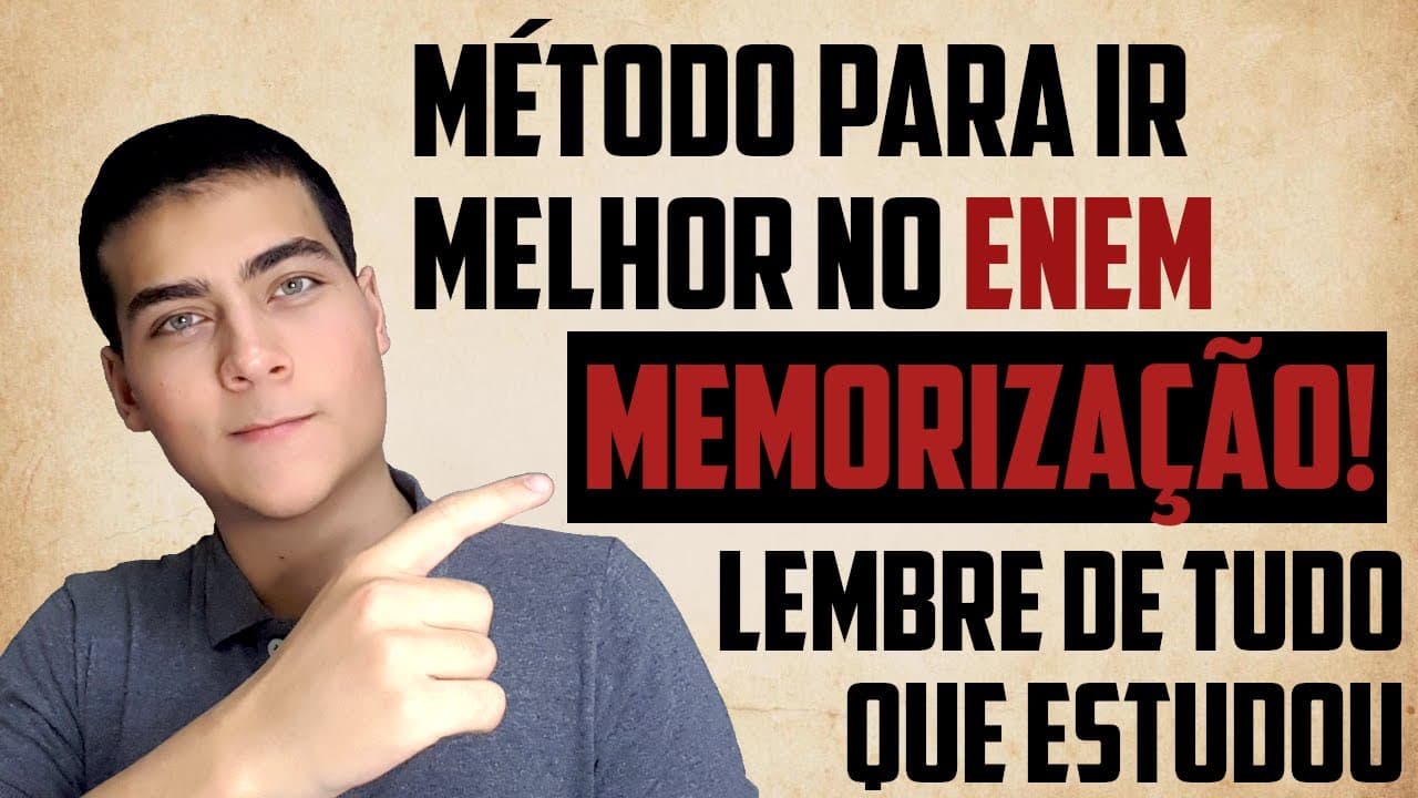 Thumbnail: COMO NÃO ESQUECER O QUE ESTUDOU PARA O ENEM