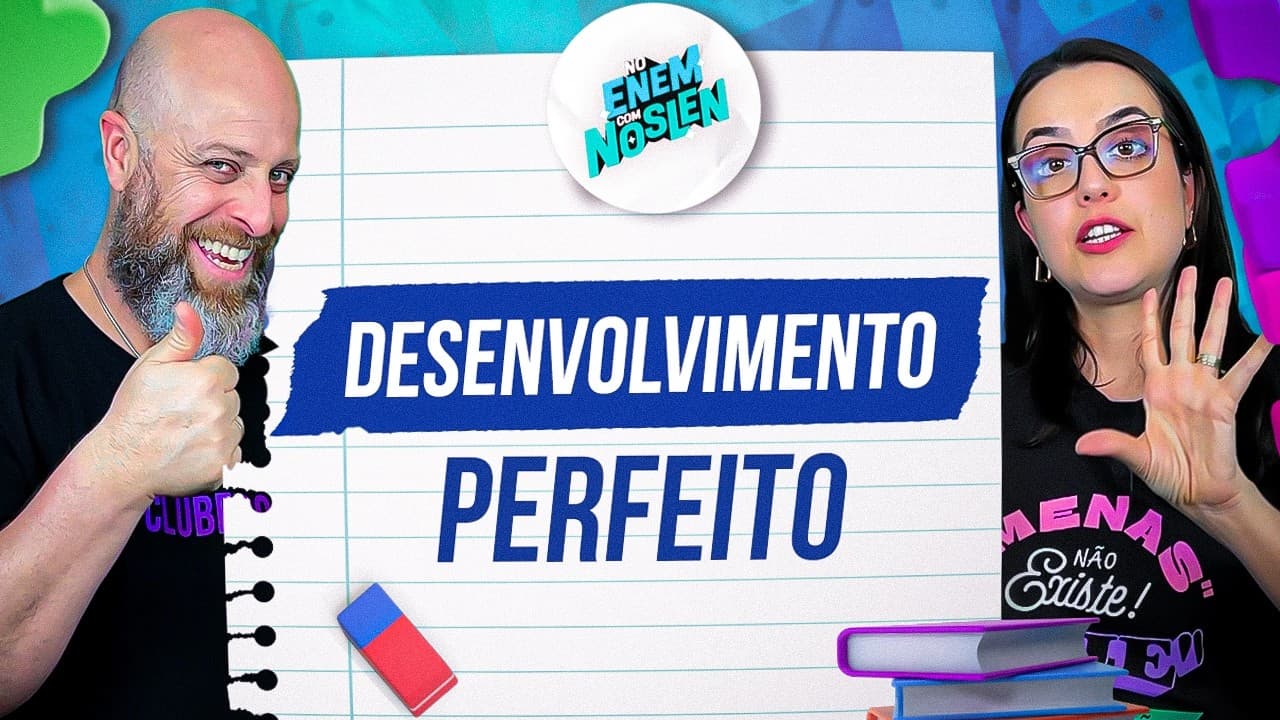 Thumbnail: Como fazer DESENVOLVIMENTO REDAÇÃO ENEM [Professor Noslen]