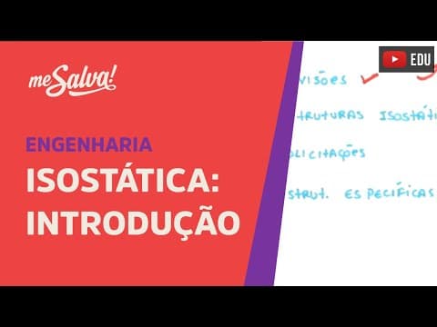 Thumbnail da aula: Me Salva! IAI01 - Introdução à Isostática - Isostática