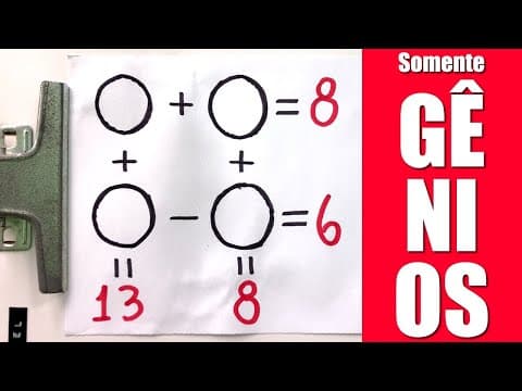 Thumbnail da aula: Matemática SÓ PARA GÊNIOS! Você consegue resolver?