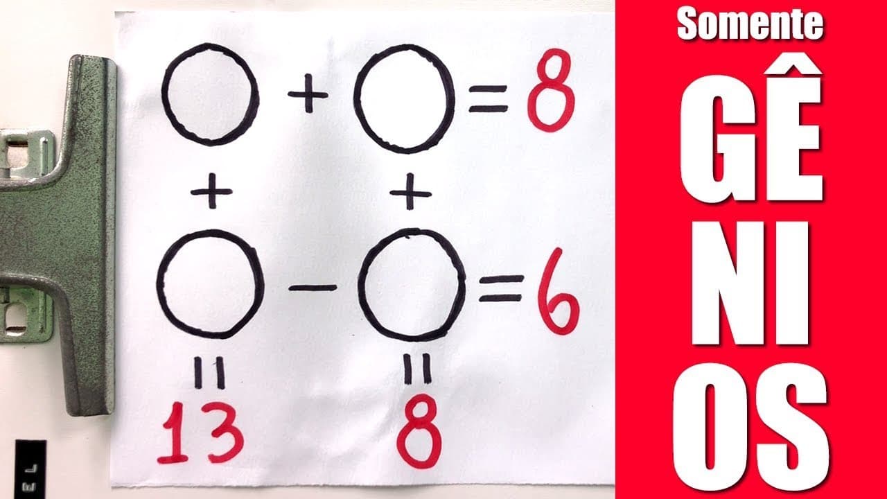 Thumbnail: Matemática SÓ PARA GÊNIOS! Você consegue resolver?