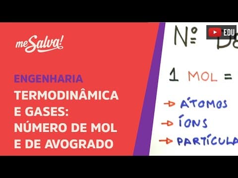 Thumbnail da aula: Me Salva! CDG02 - Número de Mol e de Avogadro - Termodinâmica e Gases