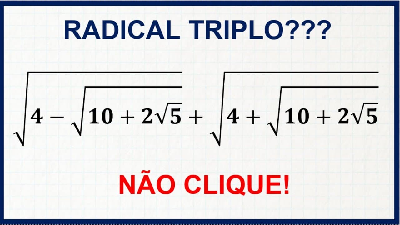 Thumbnail: 💟 Radical Duplo - A Matemática é LINDA! #11 💟