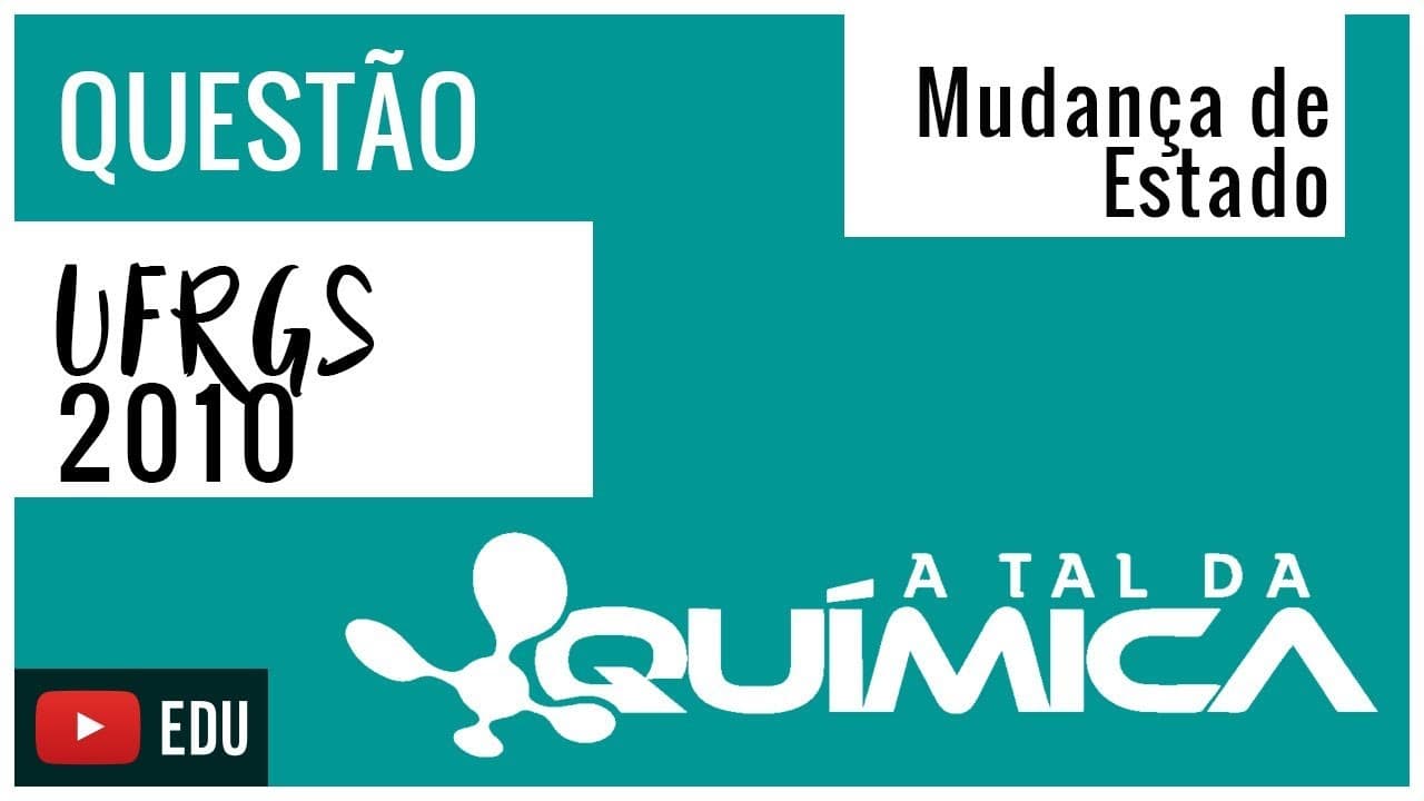 Thumbnail: Questão UFRGS/2010 - Mudanças de estado