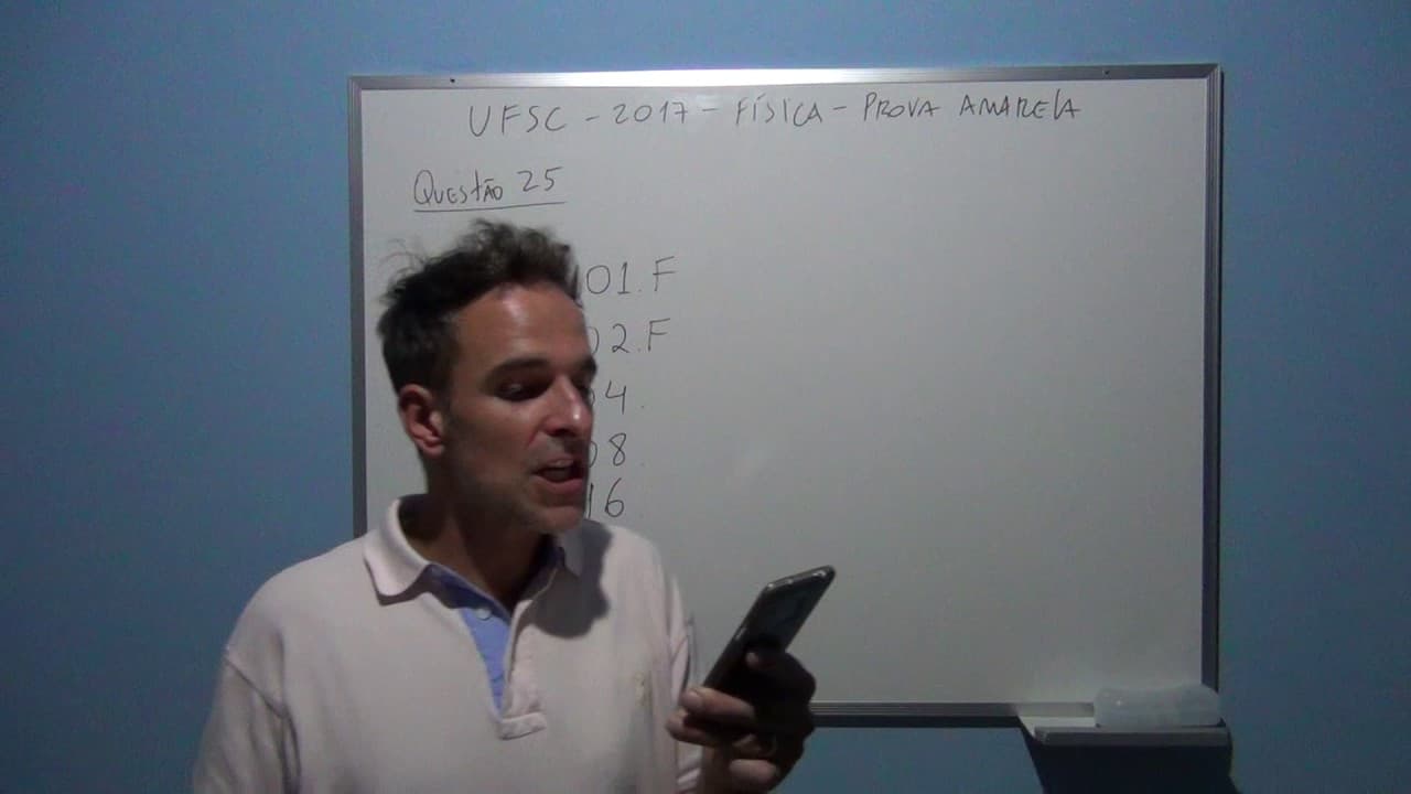 Thumbnail: UFSC 2017 Física Questão 25