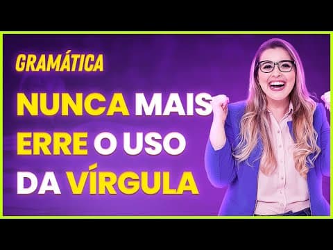 Thumbnail da aula: ✅ COMO USAR A VÍRGULA COM "POR EXEMPLO"? - Profa. Pamba 😱😱😱