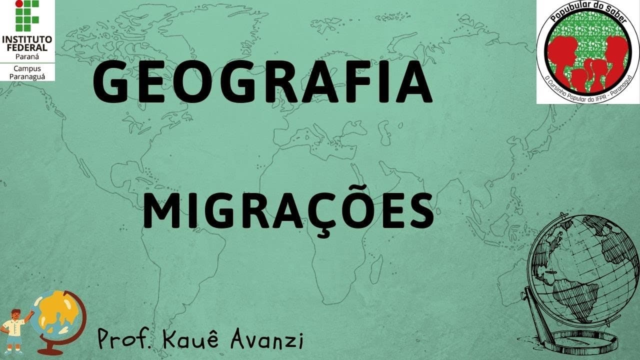 Thumbnail: Exercícios de vestibulares 75 (UFG 2010) Migrações