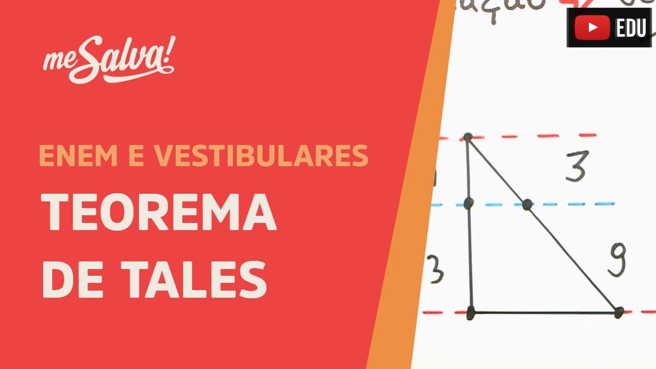 Thumbnail: Teorema de Tales - Geometria Plana | ENEM e Vestibulares | Me Salva!