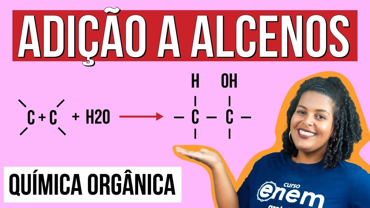 Thumbnail: QUÍMICA ORGÂNICA: adição a alcenos | Resumo de Química para o Enem | Larissa Sousa Campos