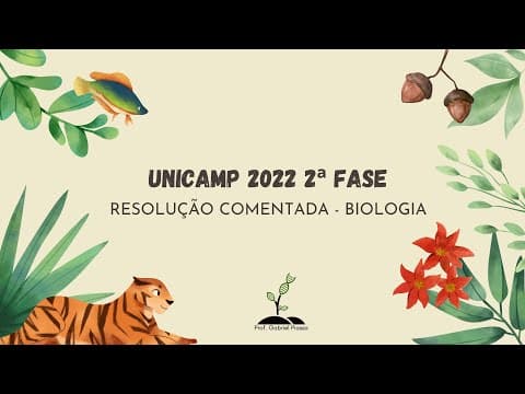 Thumbnail da aula: RESOLUÇÃO UNICAMP 2022 2ª FASE - Resolução Comentada de Biologia